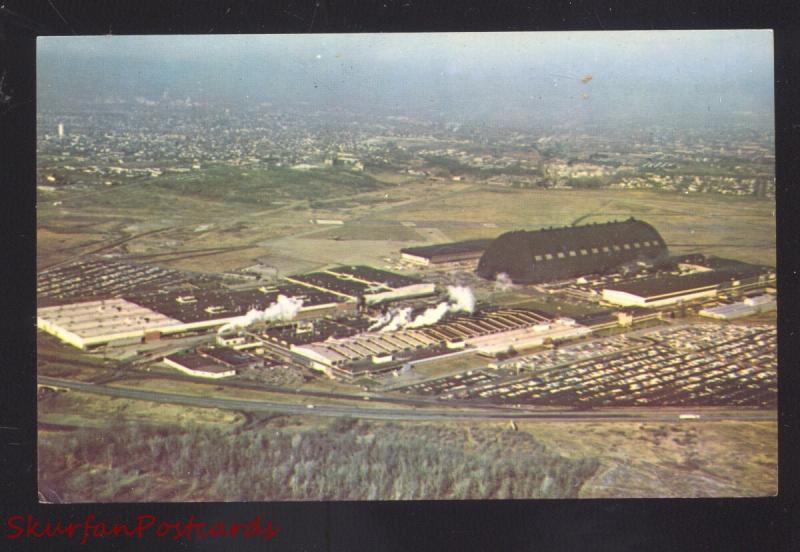 AKRON OHIO THE GOODYEAR BLIMP HANGAR AEROSPACE BUILDING COMPLEX POSTCARD