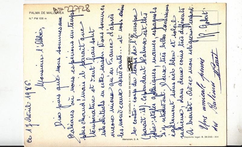 BF22728 palma de mallorca    spain  front/back image