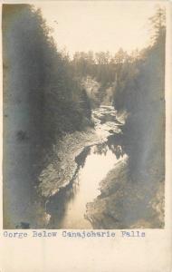 C-1905 Gorge Below Canajoharie Falls RPPC Real photo postcard 9199 New York