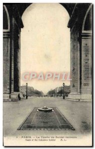 Old Postcard Paris Tomb of the Unknown Soldier