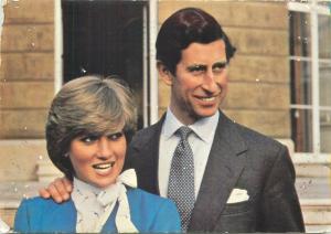 Royalty postcard prince of Wales and lady Diana Spencer photo Peter Abbey