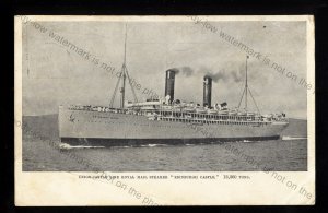 UC181 - Union Castle Liner - Edinburgh Castle - postcard