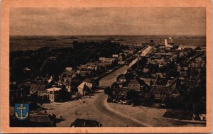 Netherlands Steenwijk Vogelvlucht Vintage Postcard C053