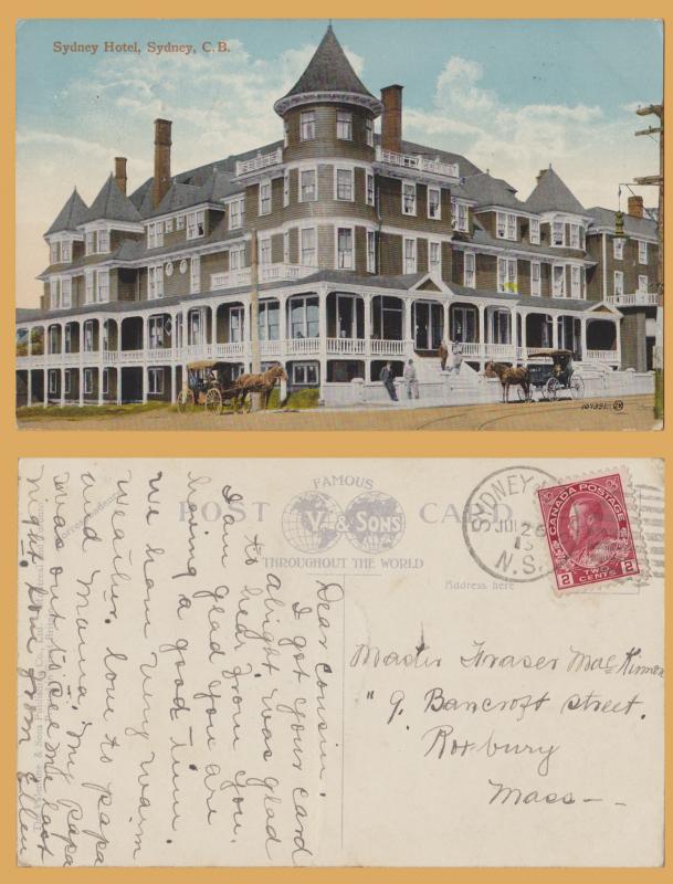 Sydney Hotel, Sydney, Cape Breton, Nova Scotia - 1913