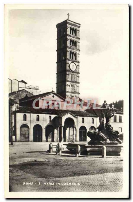 Old Postcard Roma S Maria in Cosmedin