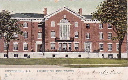 Rockefeller Hall Brown University Providence Rhode Island 1908