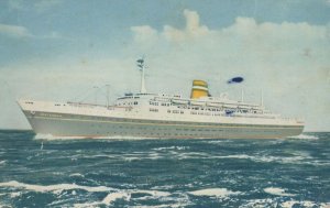 SS Statendam Dutch Lines Ship Vintage Postcard