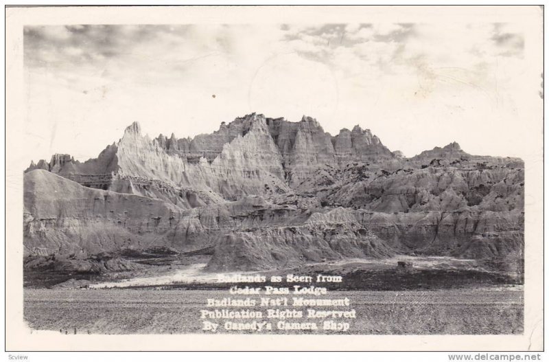 RP, Badlands As Seen From Cedar Pass Lodge, Badlands National Monument, South...