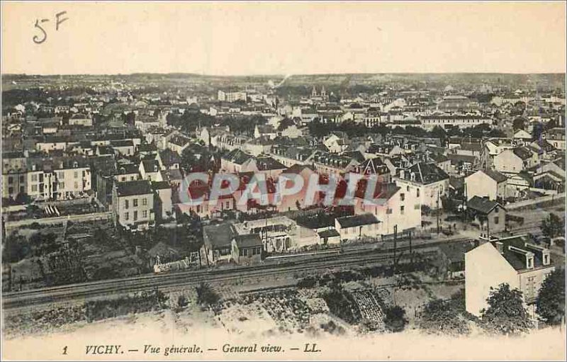 Postcard Old Vichy Vue Generale