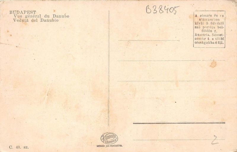 B38405 Budapest View of Danube    hungary