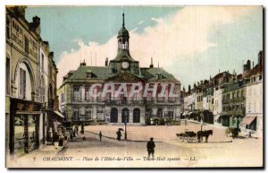 Old Postcard Chaumont Place of City Hotel