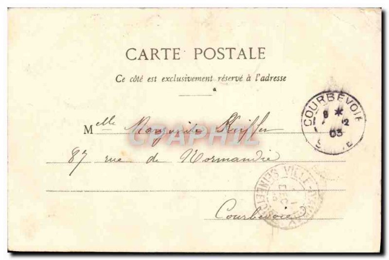 Old Postcard Paris Buttes Chaumont The Suspension Bridge