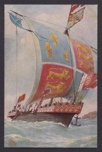 Vinatge postcard GERMANY Marine-Galerie Nr.58 - English warship