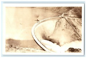 Arrowrock Dam Boise ID Idaho Real Photo RPPC Postcard (BK7)