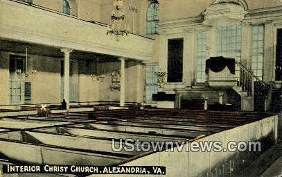 Interior Christ Church - Alexandria, Virginia