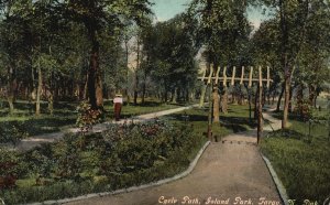 Vintage Postcard 1911 Cycle Path Island Park Fargo North Dakota ND