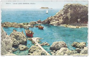 Malta , Char Lapsi showing Filfla , 40-50s