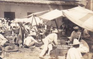 Mexico Taxco Dia de Plaza Typical Market Sceen Real Photo