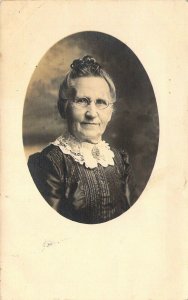 Real Photo, RPPC, Grundy Co., Illinois Lady, Mrs Ida Cryder,, Old Postcard
