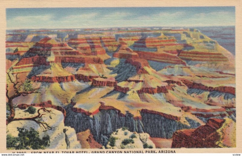 GRAND CANYON , Arizona , 1930-40s ; Fred Harvey H-3990