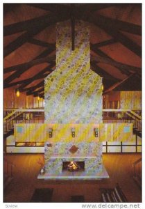 Lobby and Amethyst Fireplace, Alpine Motor Hotel, Thunder Bay, Ontario, Canad...