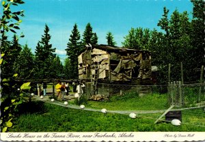 Alaska Smoke House On The Tanana River Near Fairbanks