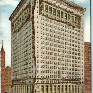 1913 Chicago, IL People's Gas Building Von Hammon Postcard Gold Glitter ILL A38