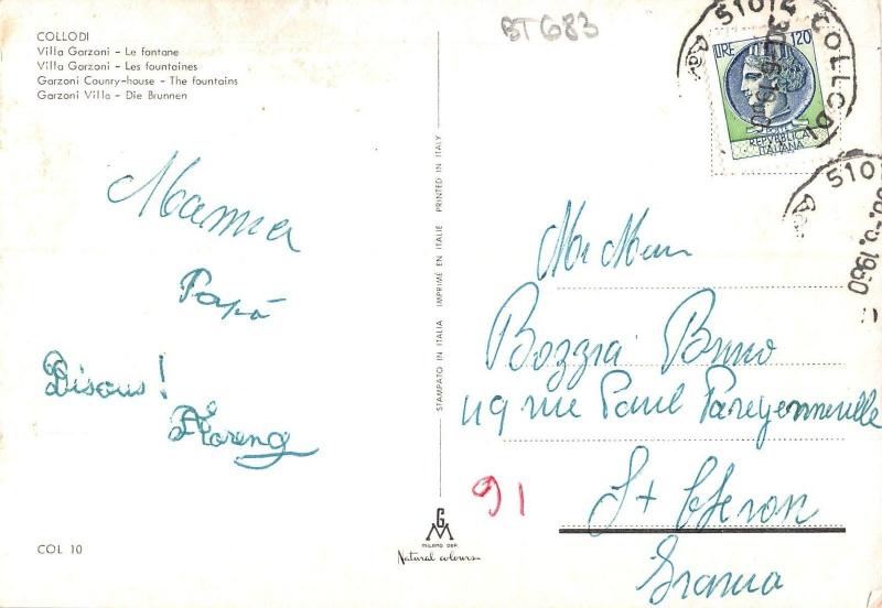 BT0683 Collodi ville garzoni la fontane       Italy
