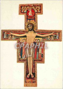 Modern Postcard Assisi Chiesa di Chiara S Crucifix that spoke to St Francois ...