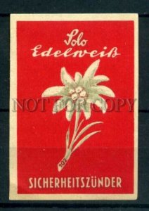 500388 EDELVEISS flower Vintage match label