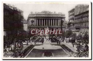 Old Postcard Marseille Place De La Bourse