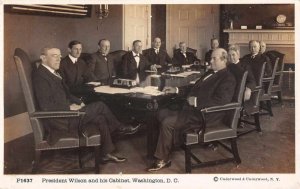 Washington DC President Wilson and His Cabinet Real Photo Postcard AA12328