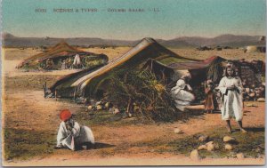 Algeria Scenes et Types Gourbi Arabe Vintage Postcard C182