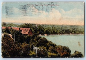 1916 Birds Eye View Looking South Building Grove Fairmont Minnesota MN Postcard