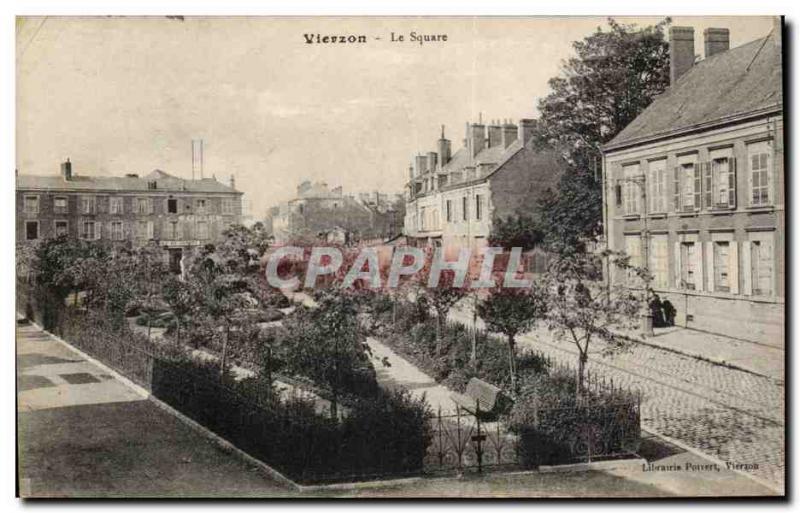 Old Postcard Vierzon The Square