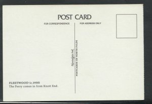 Lancashire Postcard- Fleetwood c.1930 - The Ferry Comes In From Knott End RR3218