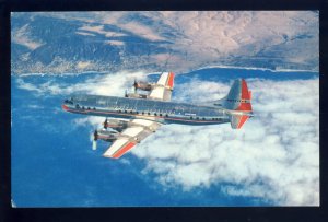 American Airlines Postcard, Jet-Powered Electra Flagships, Jet-Prop Airliners