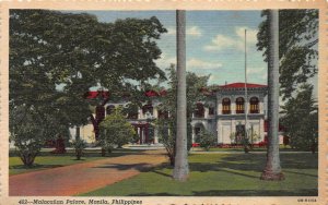 Malacanan Palace, Manila, Philippines, Early Linen Postcard