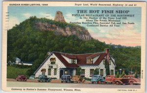1938 Winona, MN Sugar Loaf Hot Fish Shop Roadside 1946 Duncan Hines Listing A215