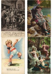 FANTAISIE GREETINGS FANTASY Pre-1930 in ALBUM 270 CPA (L4383)