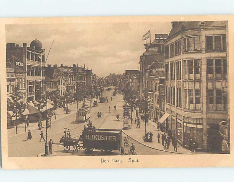 Horse Drawn Delivery Wagon By Shops Den Hagg - The Hague Netherlands F5406