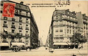 CPA LEVALLOIS-PERRET - La Rue Vallieq prise du Boulevard Bineau (581773)