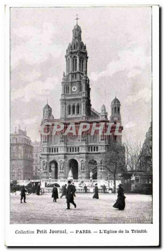 Paris Old Postcard the & # 39eglise of Trinite