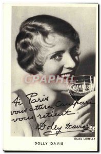 Postcard Old Dolly Davis Campari Advertisement