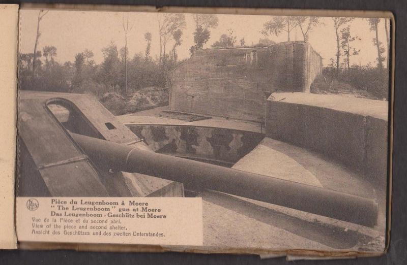 The Leugenboom Greman WW I Gun At Moere France - Intact Booklet Of 10 - Rare