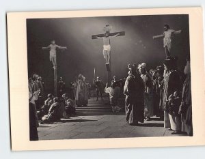 Postcard Kreuzigung, Passionsspiele 1950 Oberammergau, Germany