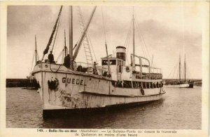 CPA AK Guedel - Le Bateau-Poste - Belle-Ile-en-Mer SHIPS (911354)