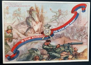 Mint Italy Patriotic Picture POSTCARD Leoni Di Liguria Infantry