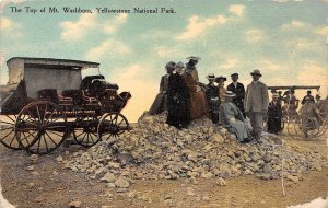 Yellowstone National Park Wyoming Top Of Mt. Washburn, Color Lithograph PC U8758
