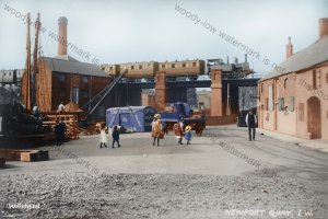 IWC604 - Train passing over the Quay , Newport , Isle of Wight -print 6x4